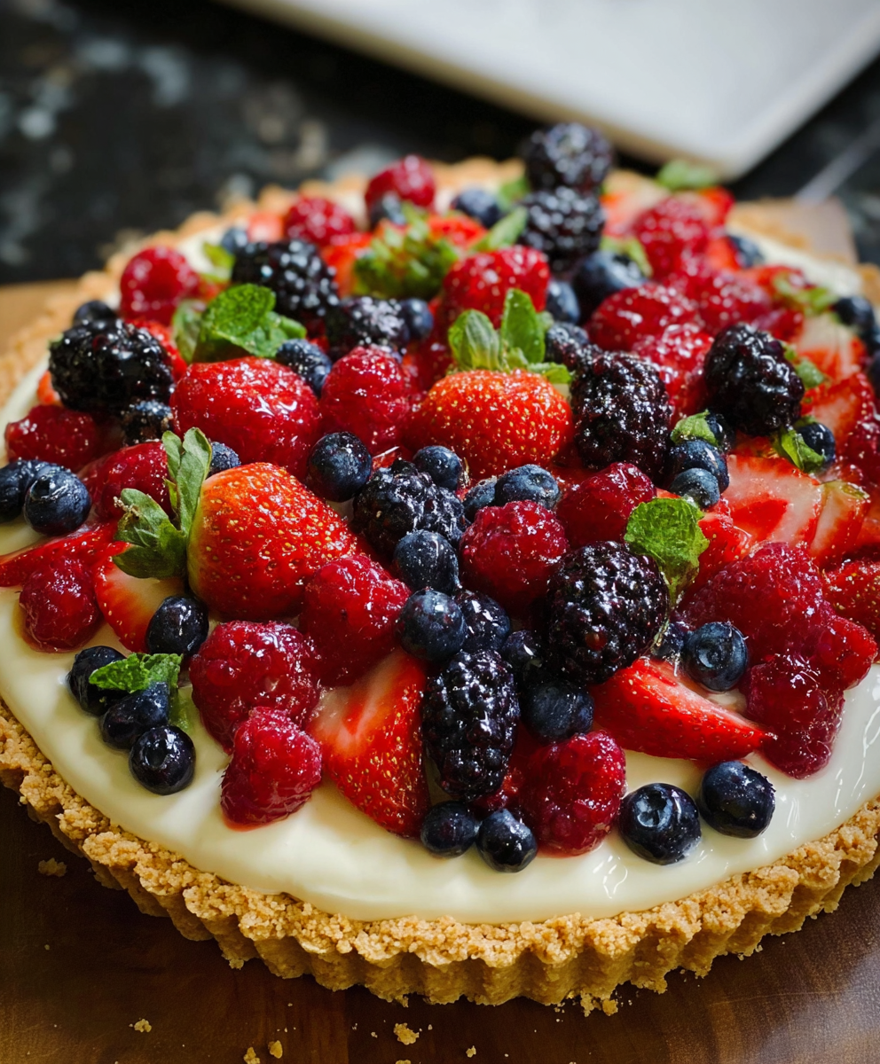 Fresh Berry Cream Tart