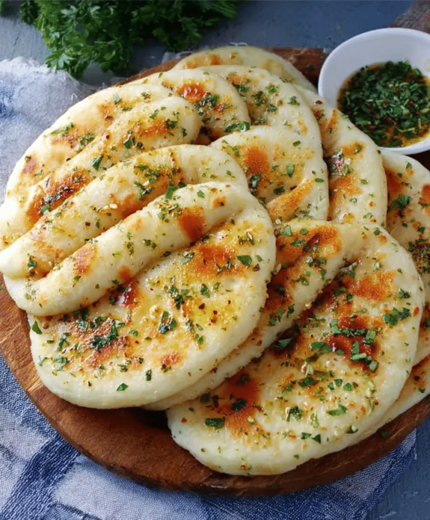 Garlic Butter Yogurt Flatbreads