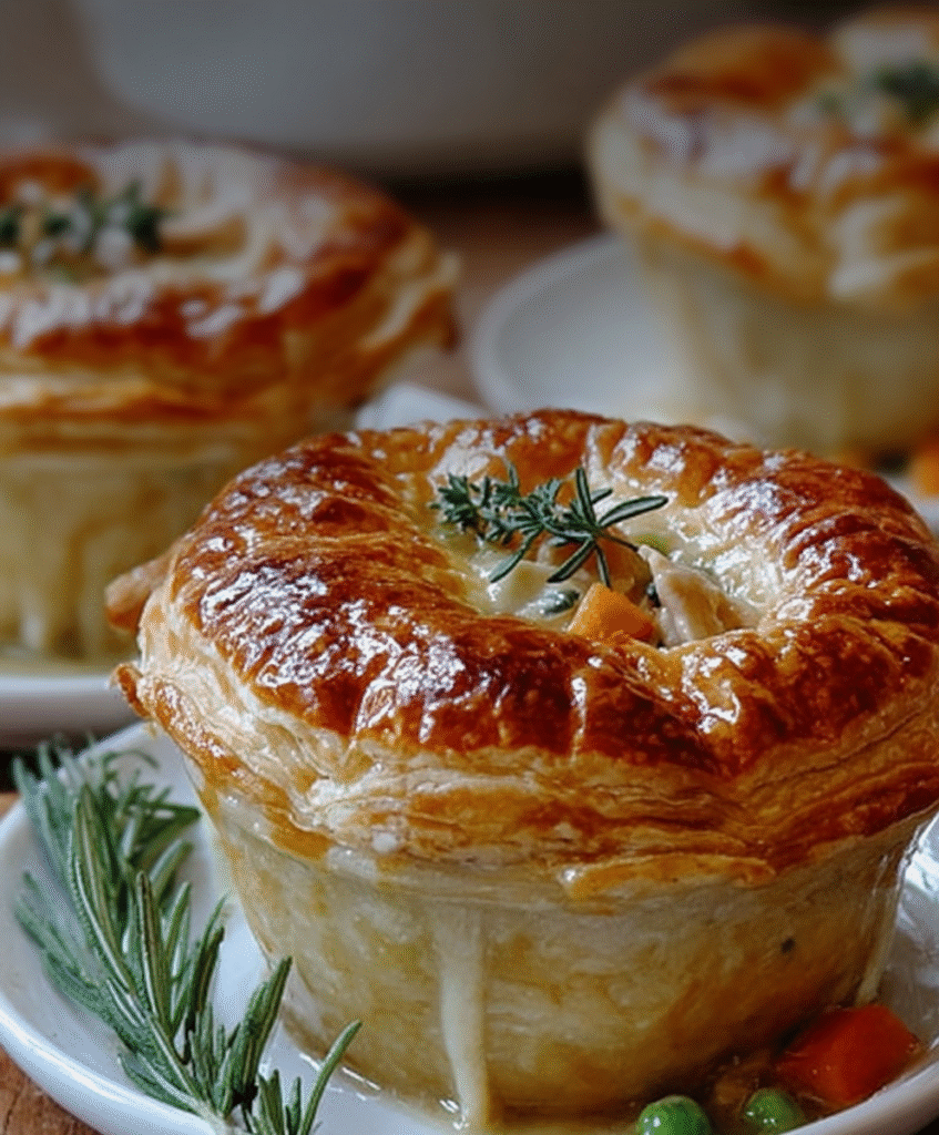Golden Mini Chicken Pot Pies