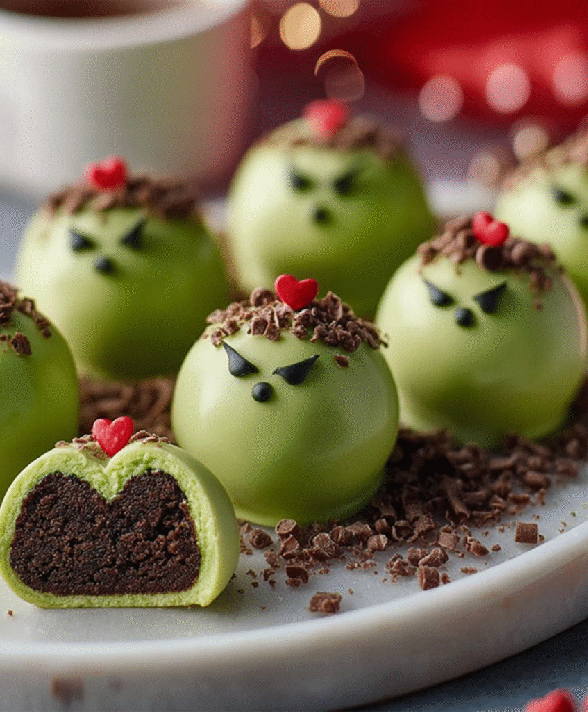 Grinch Christmas Truffles