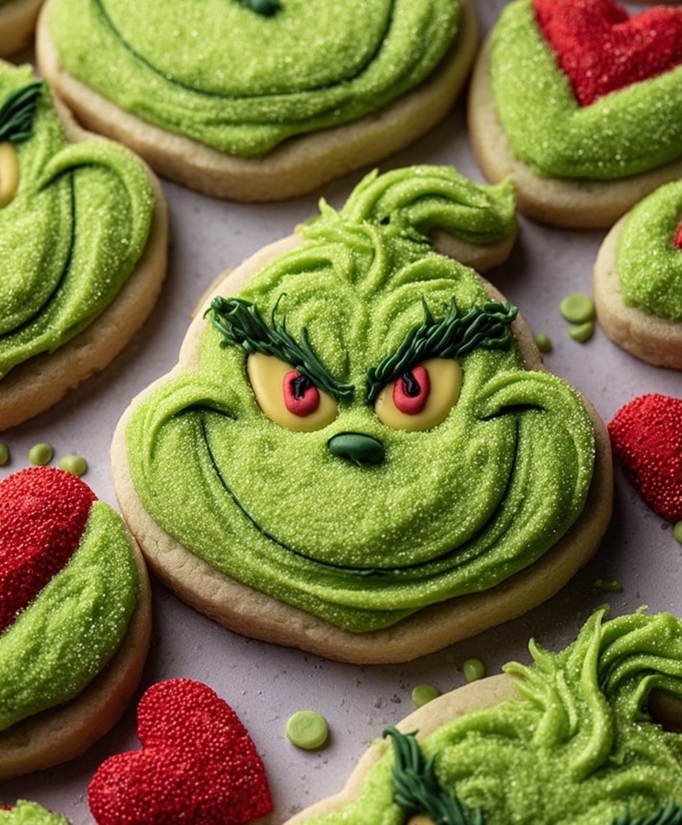 Grinch Green Sugar Cookies