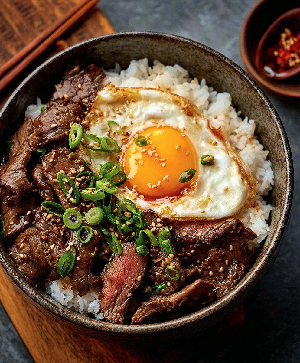 Gyudon – Japanese Beef Rice Bowl