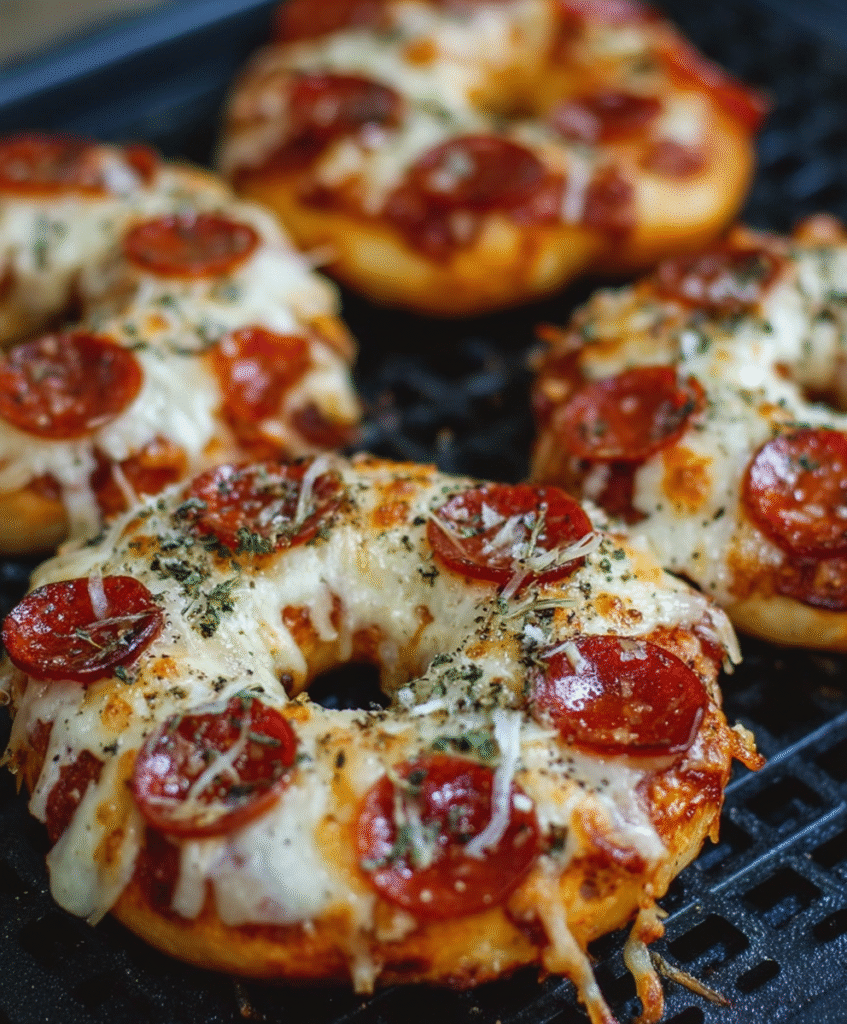 Homemade Air Fryer Pizza Bagels