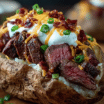 Loaded Baked Potato with Steak