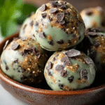 Mint Chocolate Chip Protein Balls