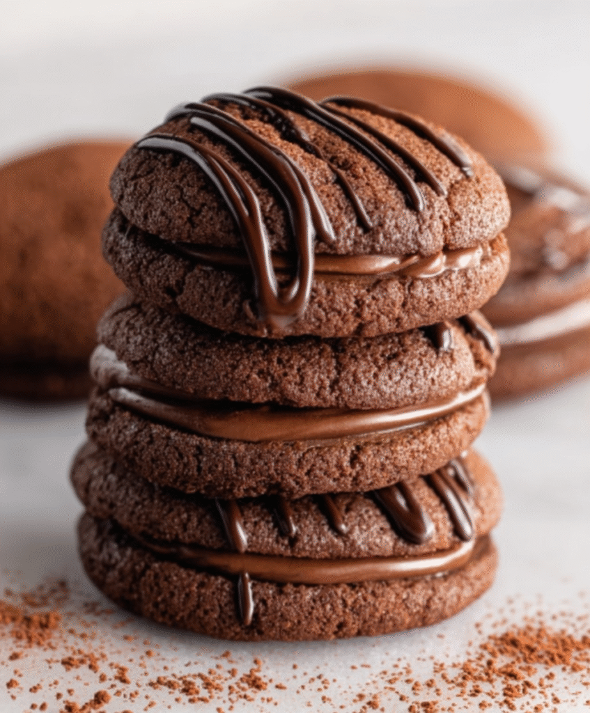 Mocha-Filled Chocolate Cookies