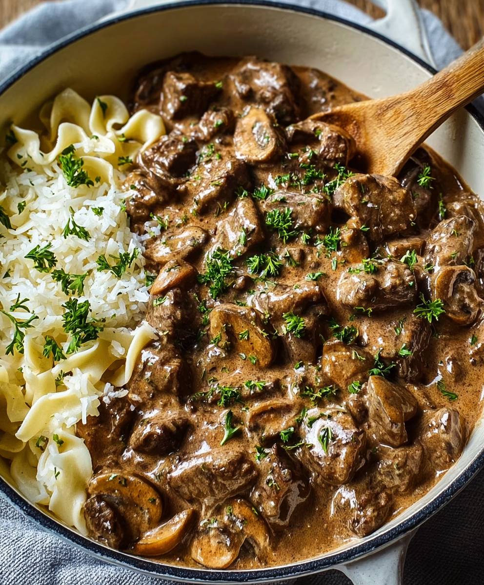 Old-Fashioned Beef Stroganoff