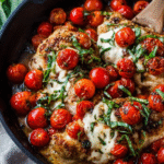 One-Skillet Baked Caprese Chicken