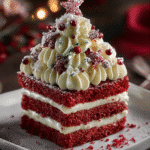 Red Velvet Christmas Tree Layer Cake