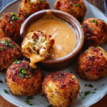 Reuben Balls with Spicy Thousand Island Dip