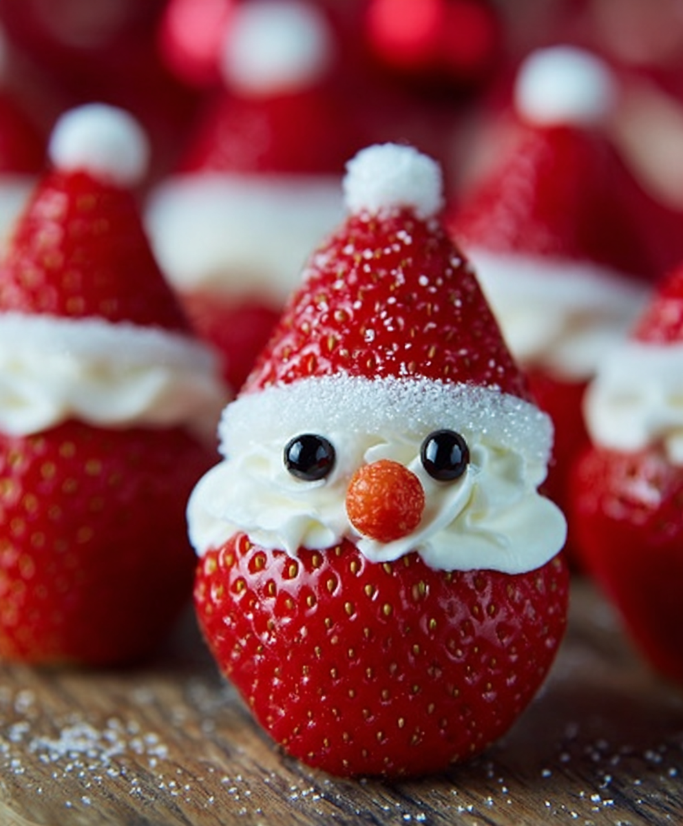 Santa Hat Strawberries