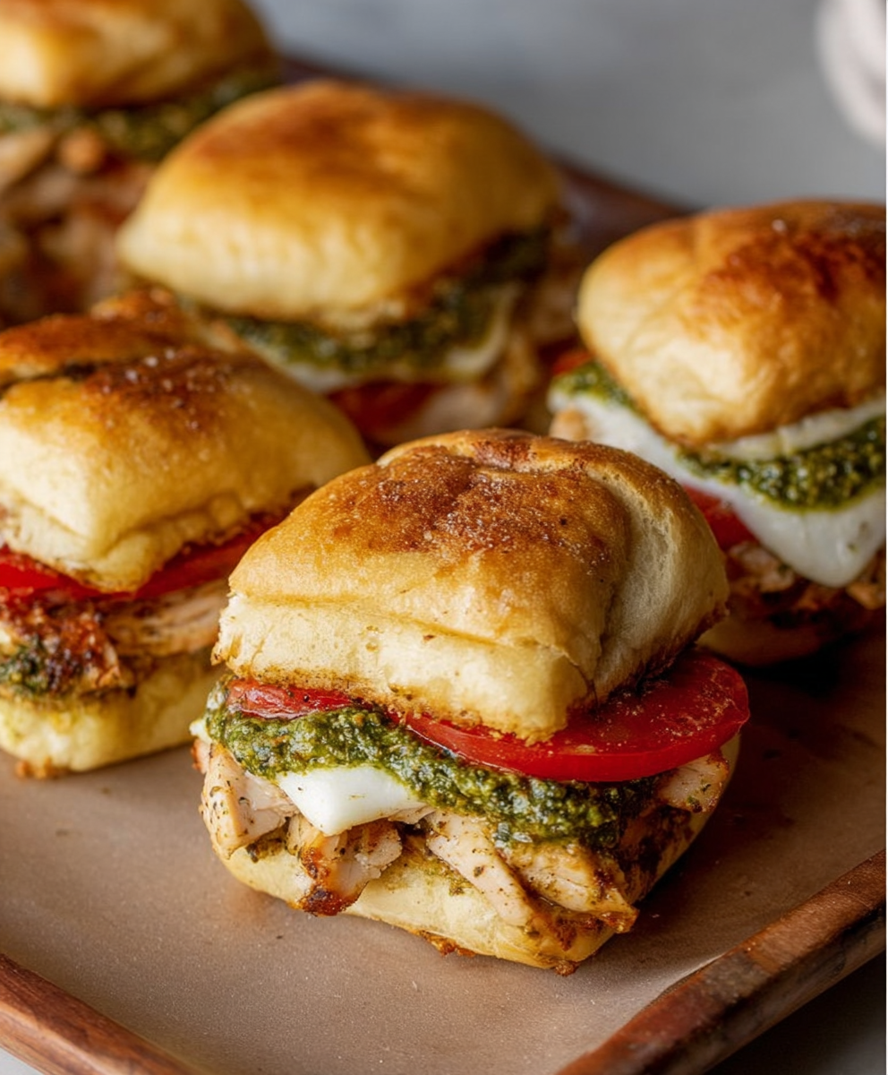 Savory Pesto Chicken Sandwiches