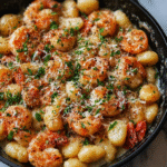 Shrimp & Gnocchi with Garlic Parmesan