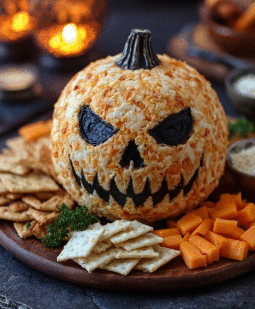 Skellington Cheese Ball Appetizer