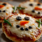 Snowman Cheese Pizza
