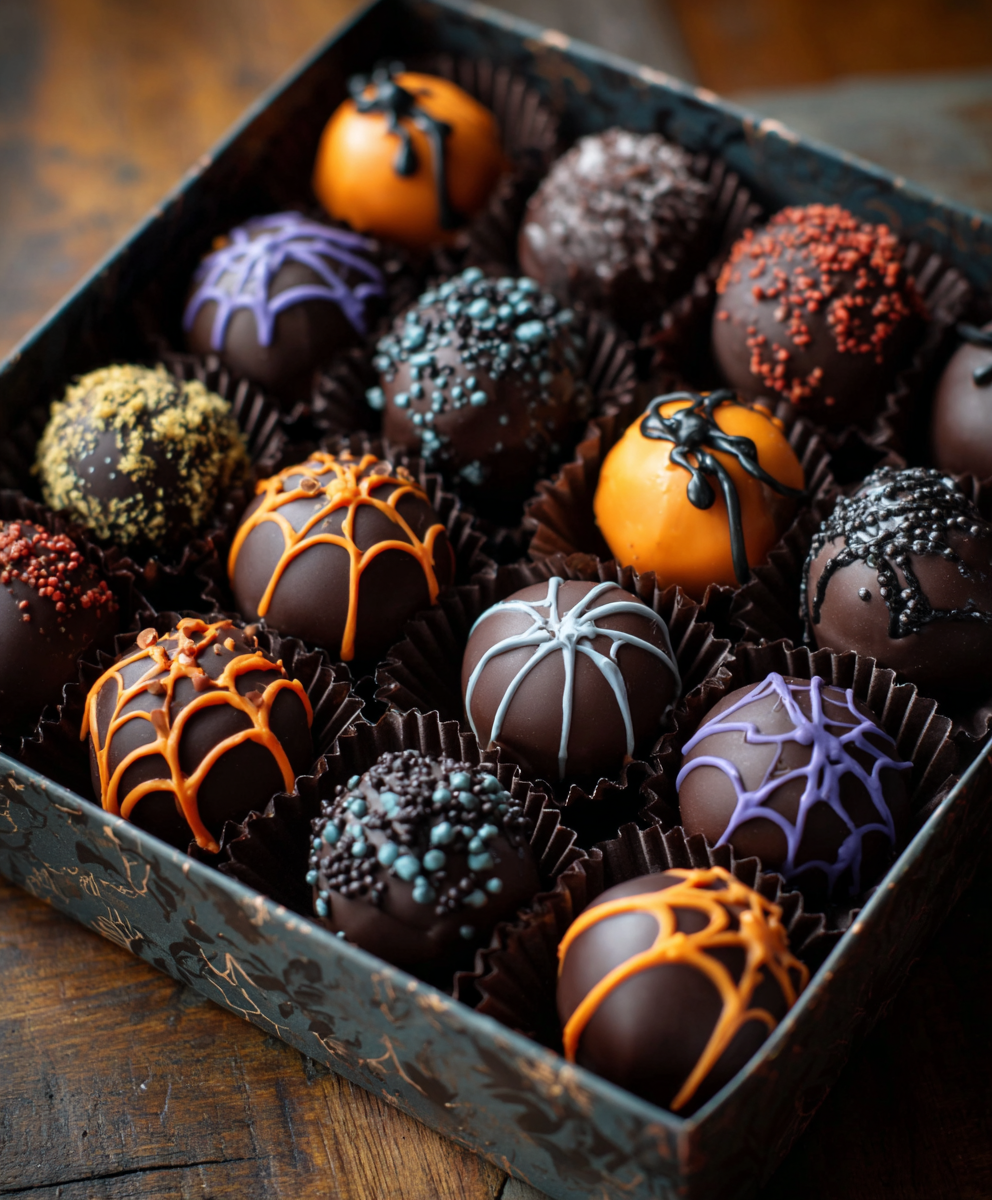 Spooktacular Halloween Chocolate Truffles