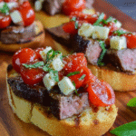 Steak & Tomato Crostini