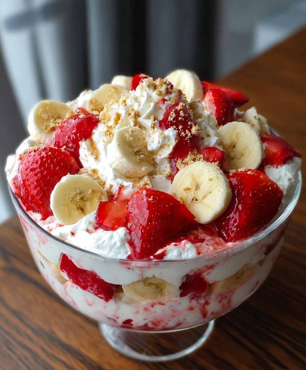 Strawberry Banana Cheesecake Salad