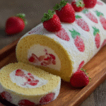 Strawberry Cream Swiss Roll