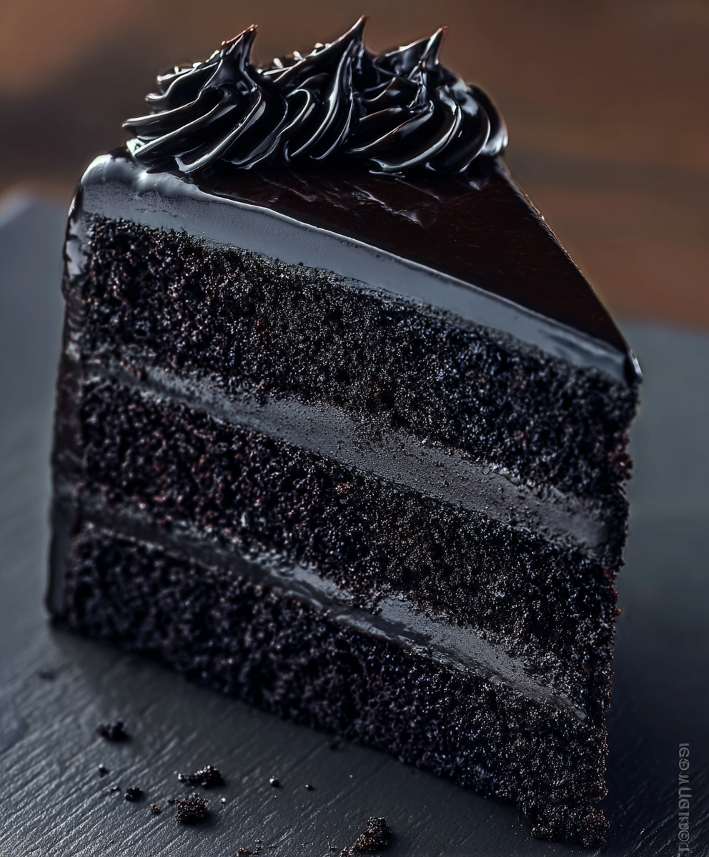 Black Velvet Cake (Ultra-Dark Chocolate Layer Cake)
