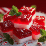 Candy Cane Fireball Layered Gummies