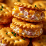 Cheesy Ham & Ritz Cracker Bites