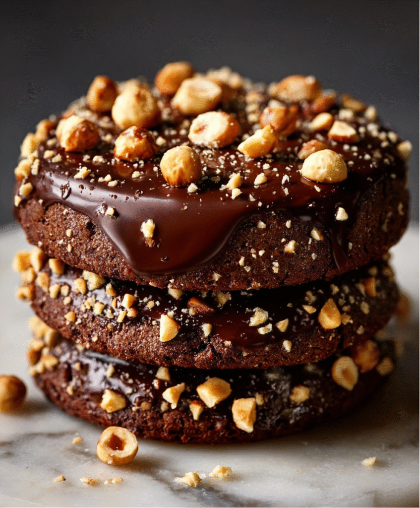 Chocolate Hazelnut Crunch Cookies
