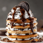 Chocolate Oreo Pancake Stack Treat