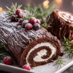 Classic Bûche de Noël (Yule Log Cake)