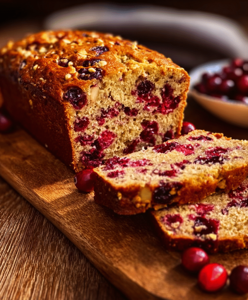 Cranberry Orange Oatmeal Loaf