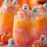 Creamy Halloween Orange Float Punch