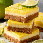 Creamy Key Lime Pie Bars with Buttery Crunch Crust