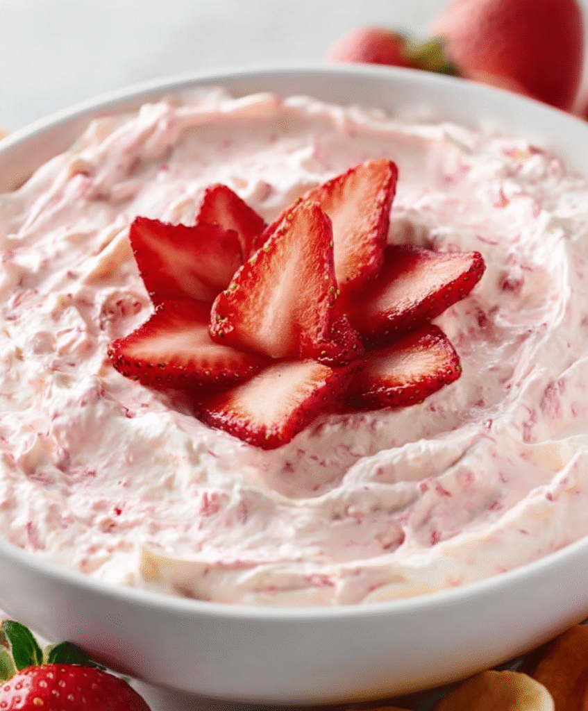 Creamy Strawberry Cheesecake Dip