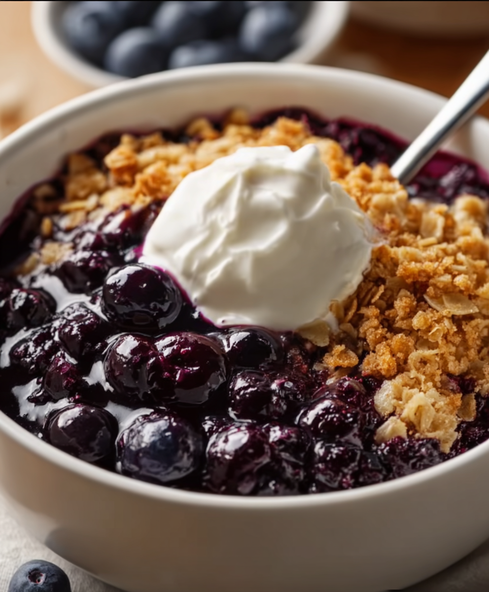 Easy Blueberry Crisp