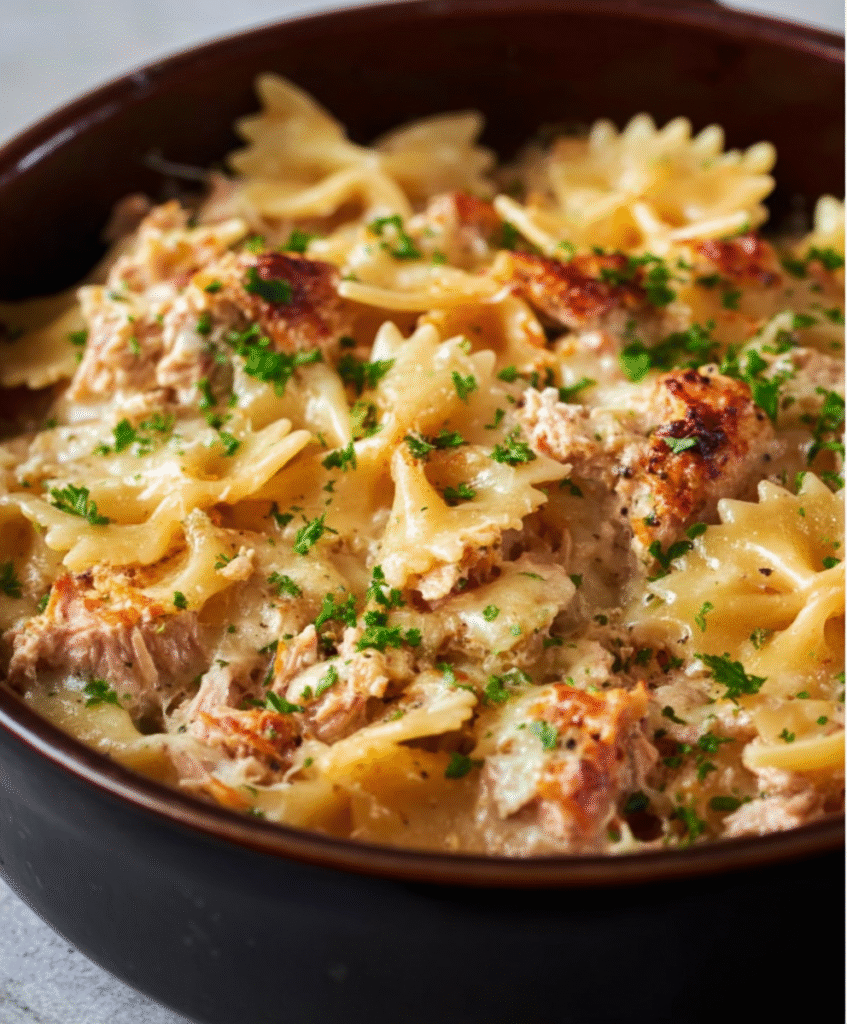 Easy Creamy Tuna Pasta Bake