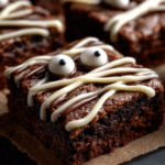 Easy Halloween Mummy Brownies