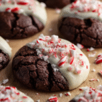 Festive Peppermint Bark Cookies