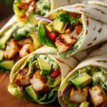 Fresh & Creamy Chicken Avocado Wraps