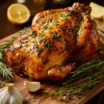Garlic Herb Butter Roasted Chicken