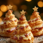 Ham & Cheese Puff Pastry Christmas Trees