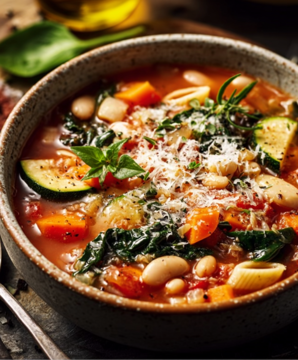 Hearty Homemade Minestrone Bowl