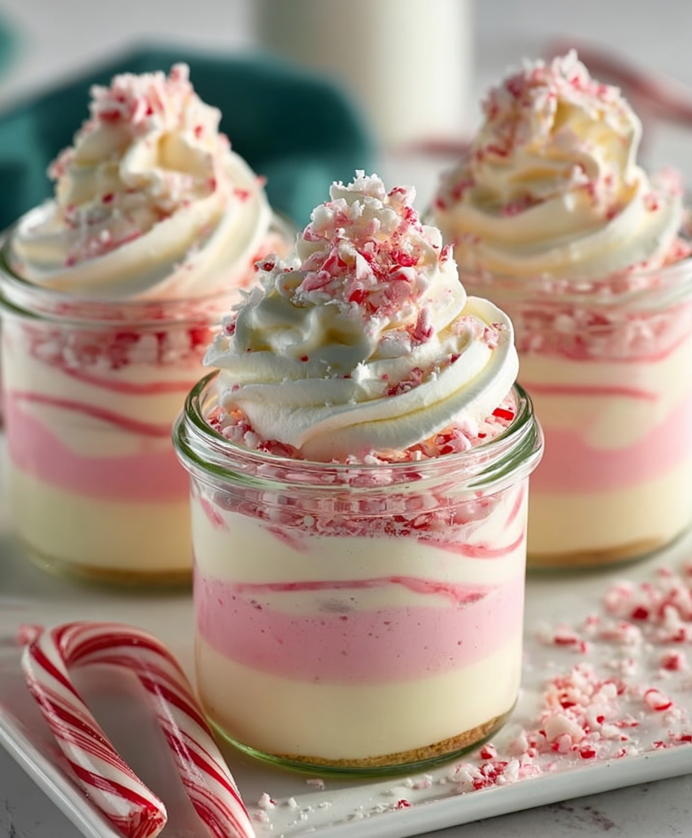 Holiday Candy Cane White Chocolate Mousse
