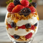Honey Berry Greek Yogurt Parfait