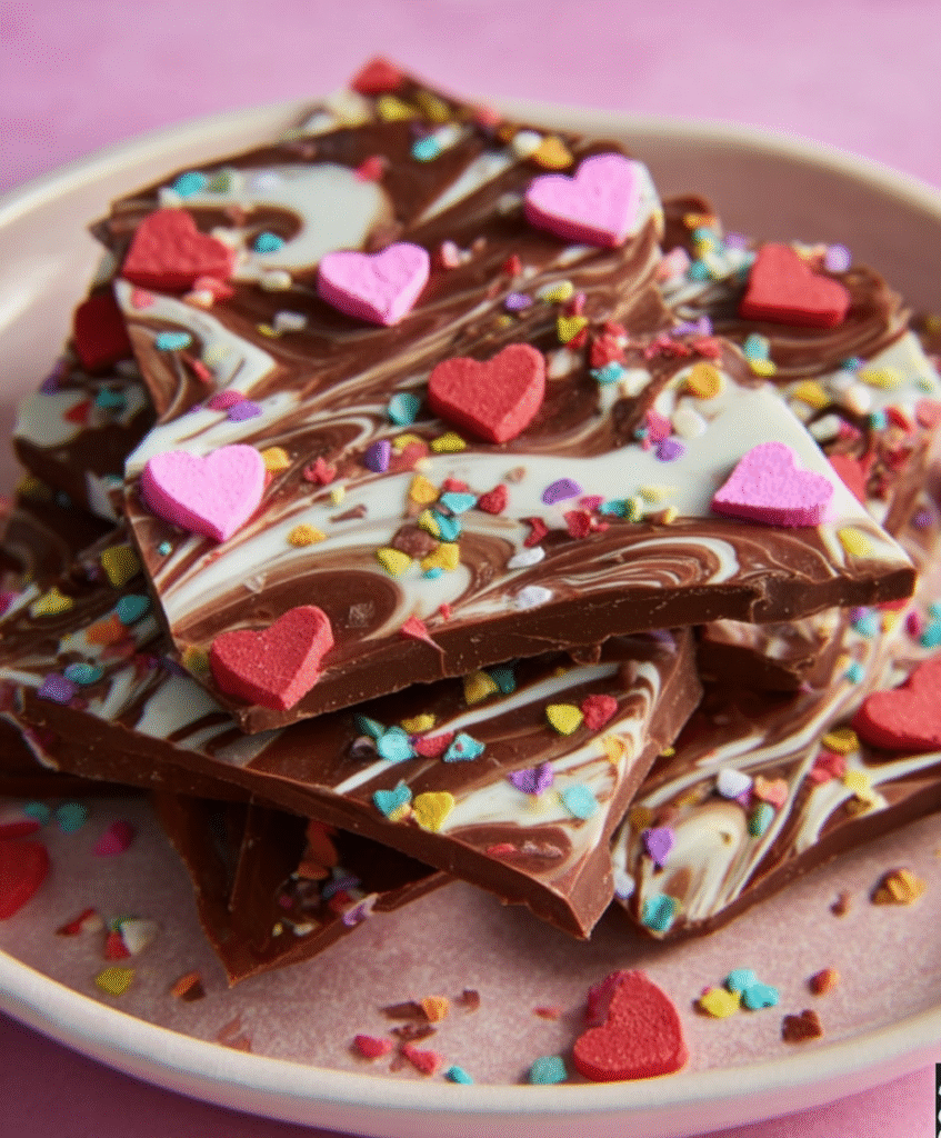 Junior Mint Valentine’s Swirl Bark
