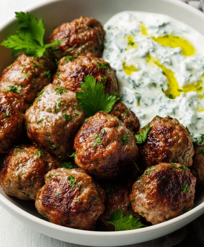 Keto Greek Meatballs (Keftedes)