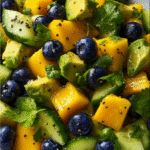 Mango Cucumber Blueberry Avocado Summer Salad