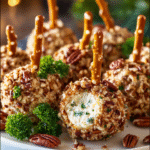 Mini Christmas Cheese Balls Appetizer