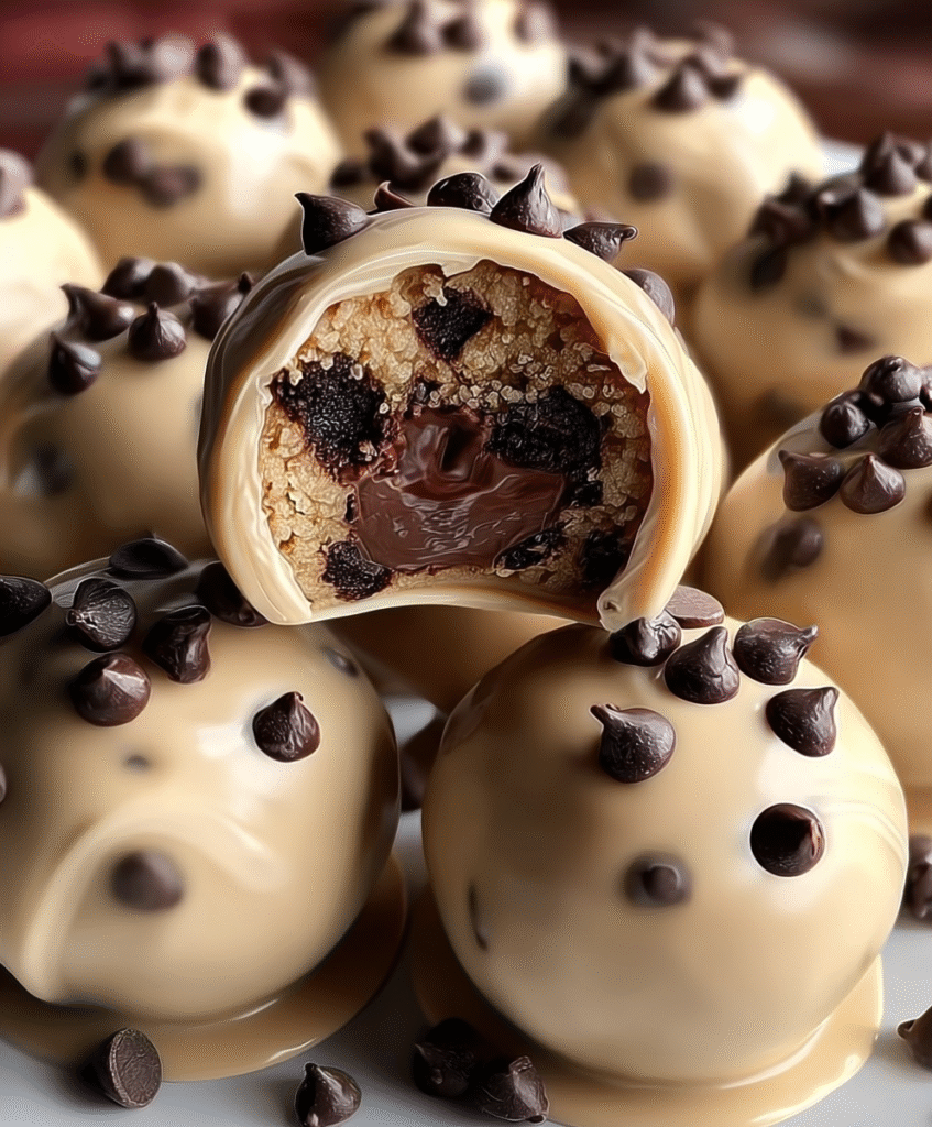 No-Bake Chocolate Chip Cookie Dough Truffles