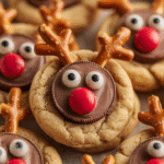 Peanut Butter Cup Reindeer Cookies