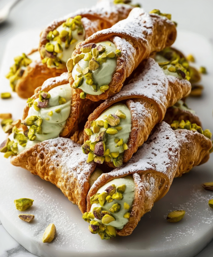 Pistachio Cream Cannoli